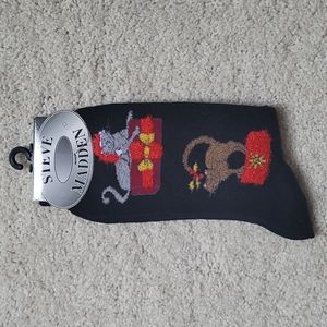 Steve Madden Christmas Cats Socks